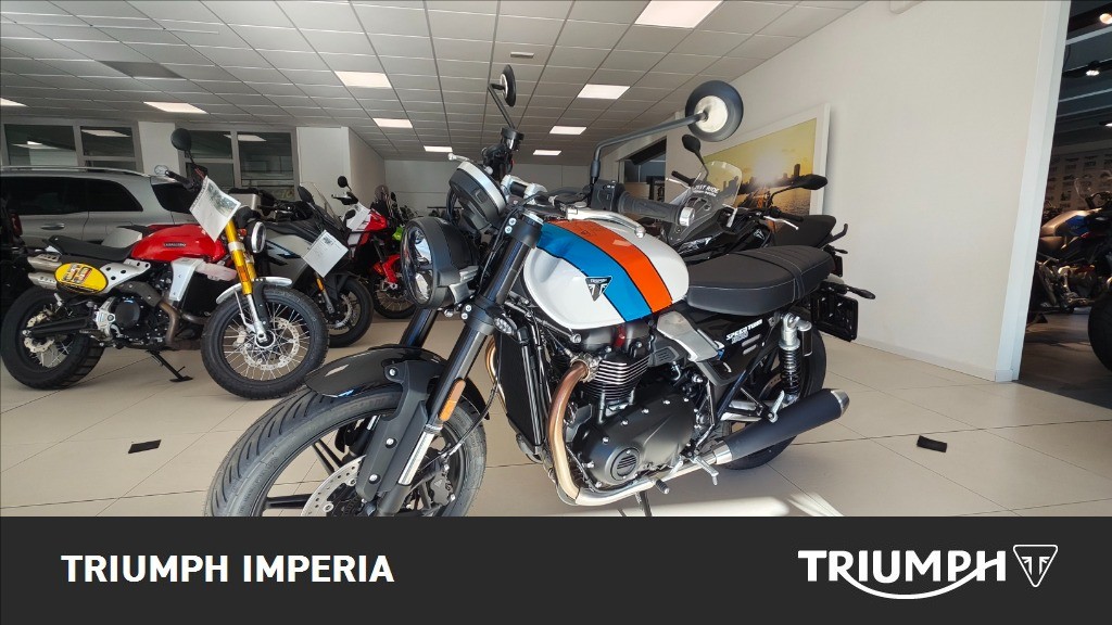 TRIUMPH Speed Twin 900 Pure White/Blue/Orange Abs