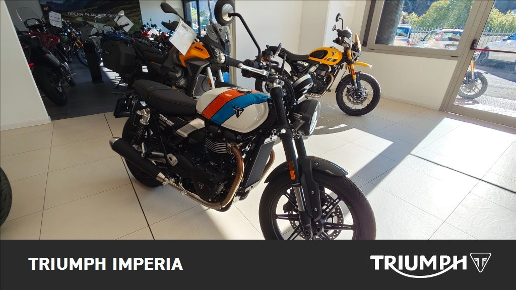 TRIUMPH Speed Twin 900 Pure White/Blue/Orange Abs